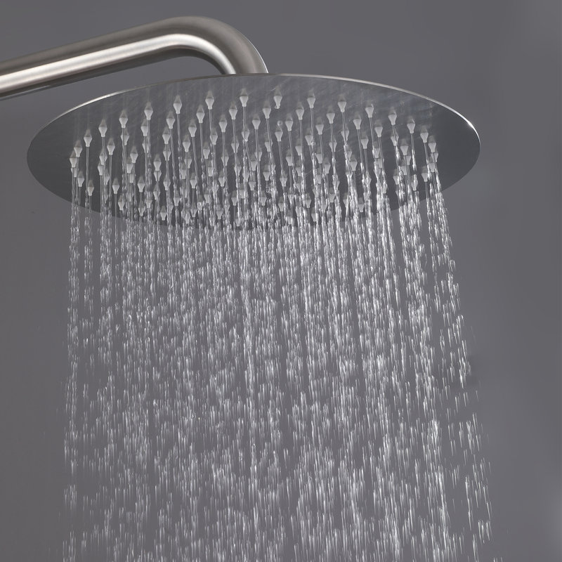 RBROHANT Outdoor Shower Faucet Kit, Exposed Shower Faucet Set Rainfall